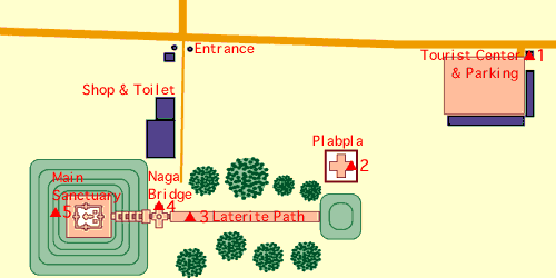 パノム・ルン遺跡の地図
